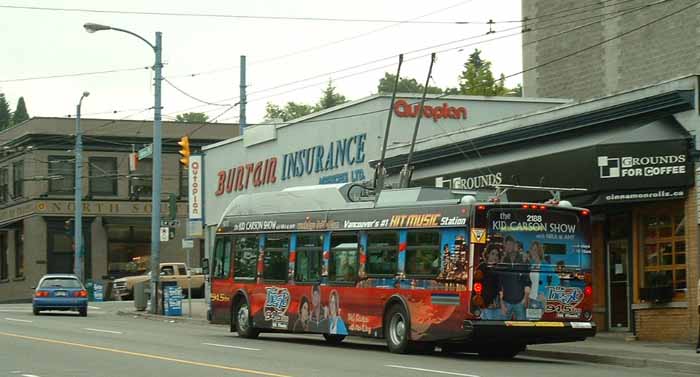 Coast Mountain Bus New Flyer E40LF trolley 2188